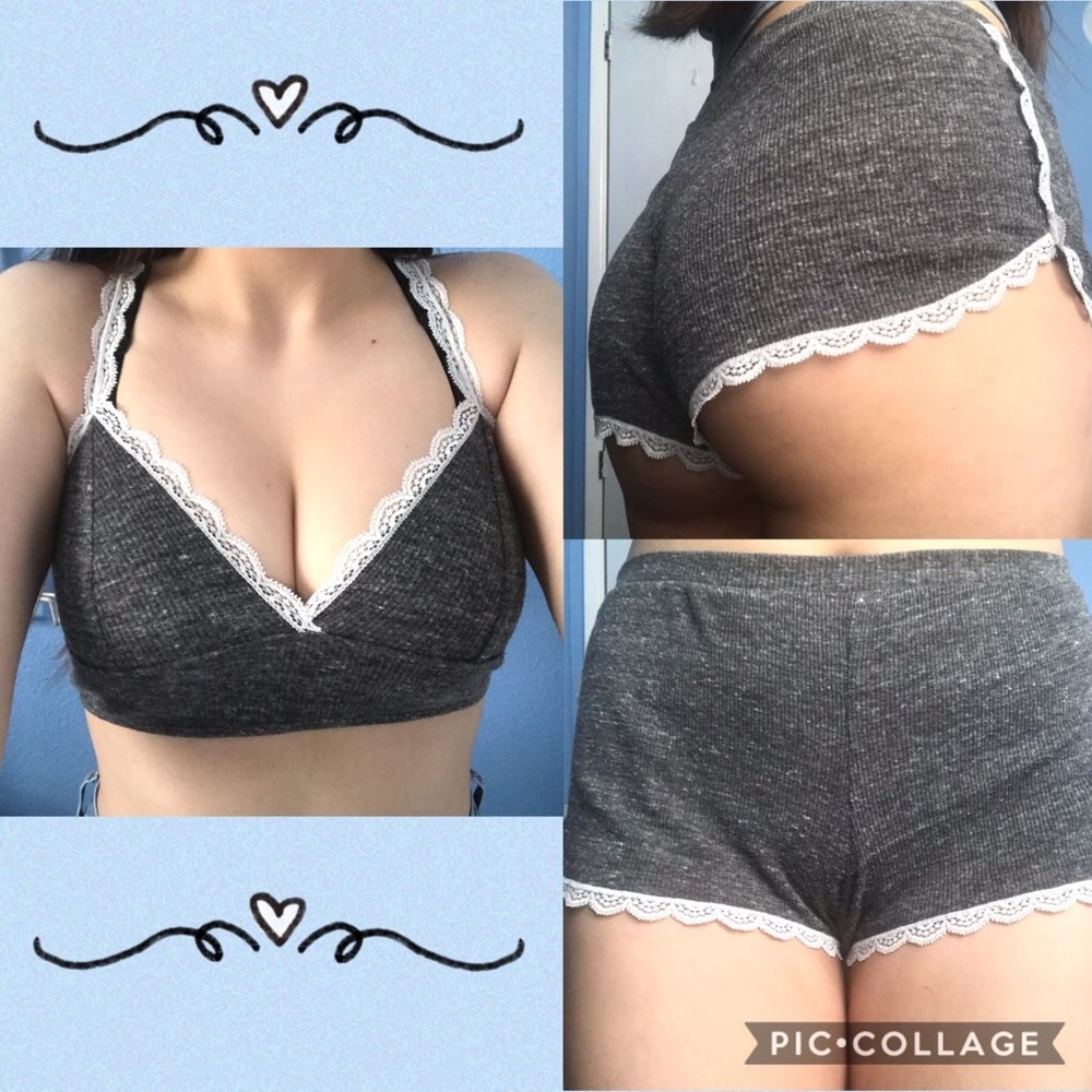 Victorias Secret Two-Piece Heather Grey Loungewear
